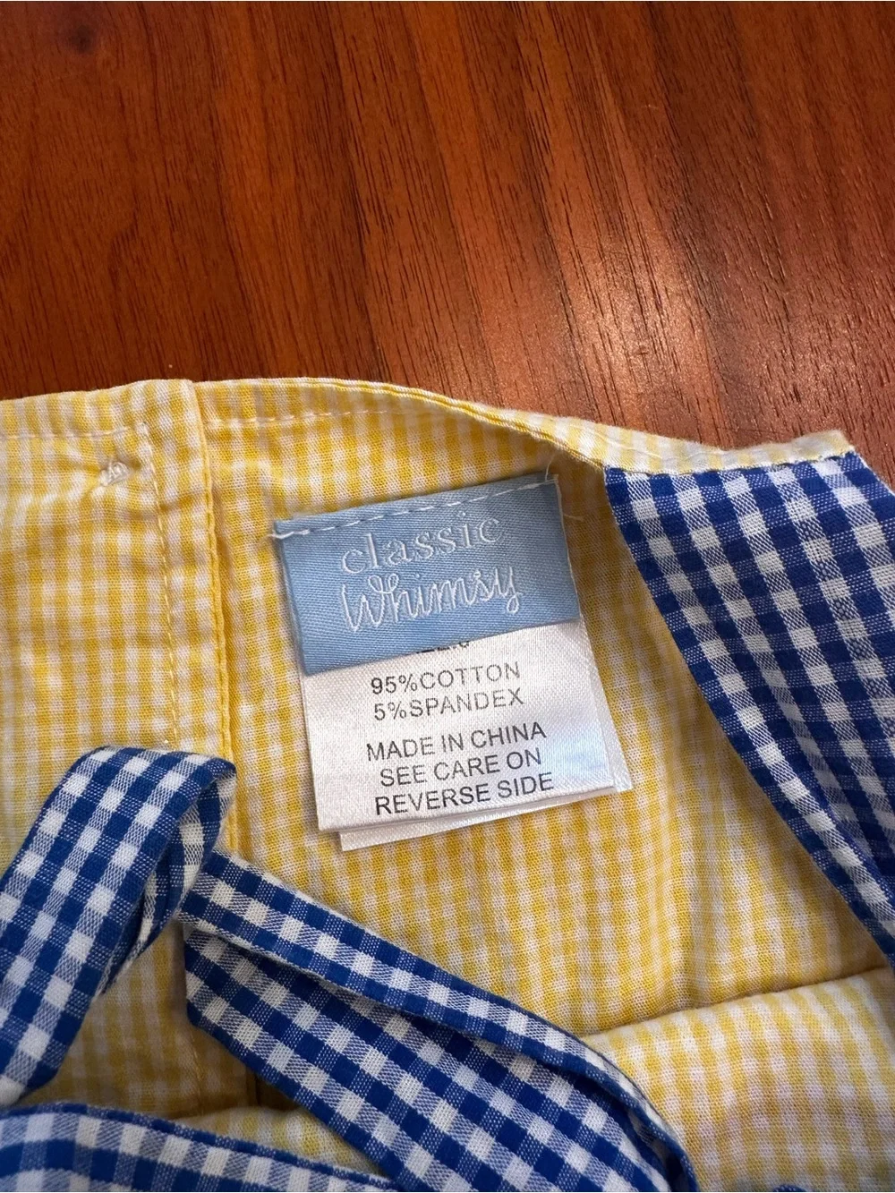 Classic Whimsy Newport Sailboat Yellow Gingham Aubree Dress size 6